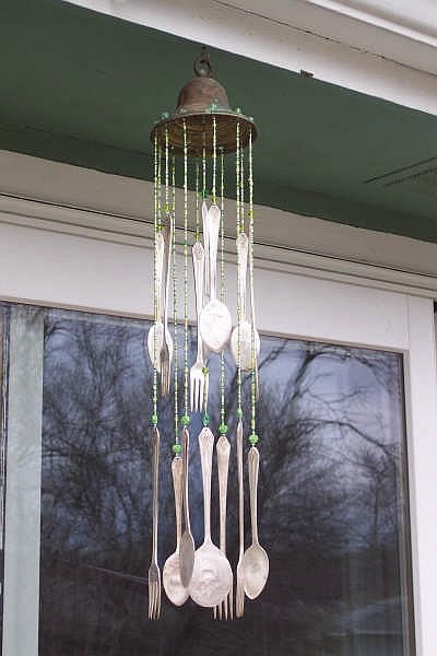 Windchimes made out of silverware